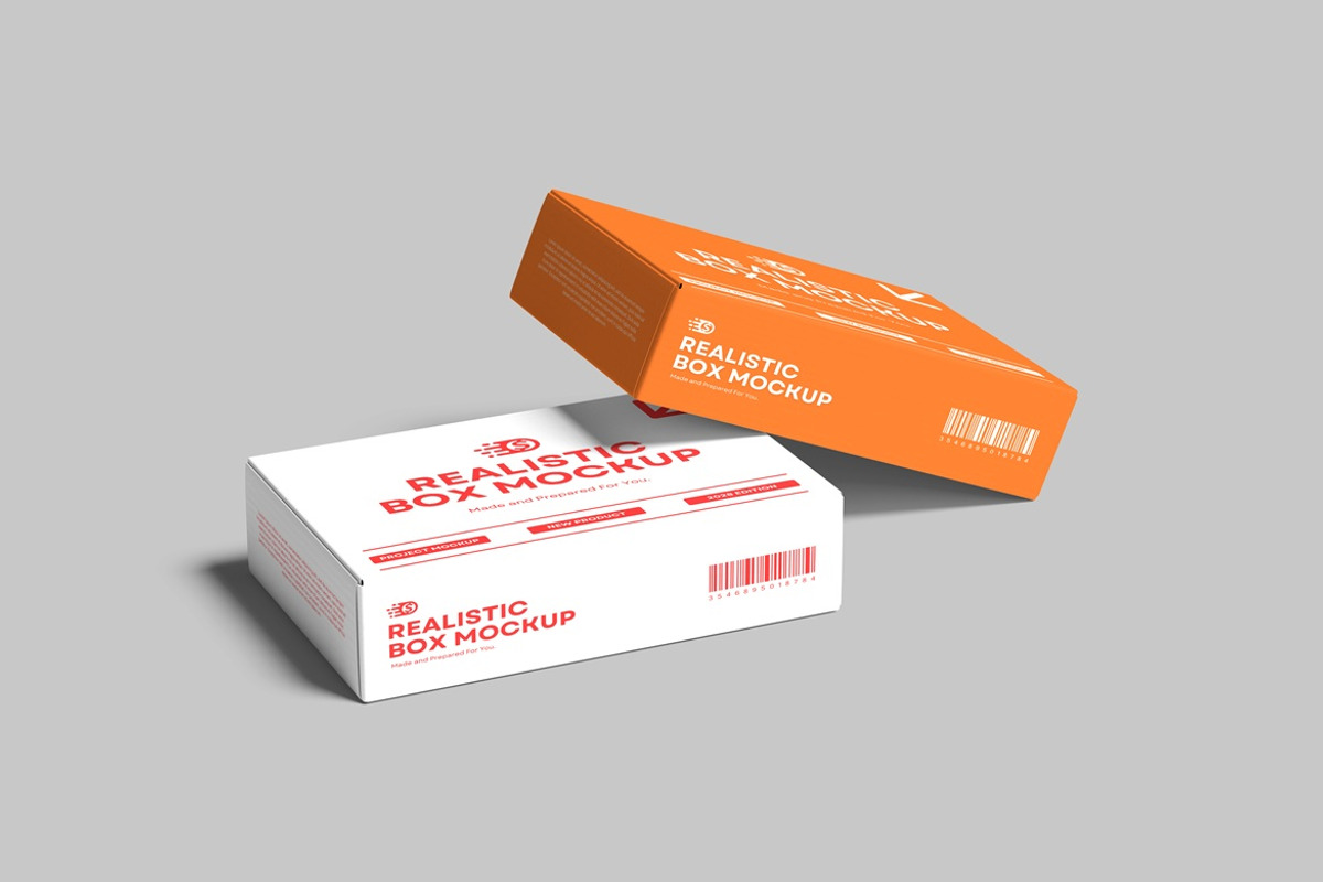 High Quality Box Mockup, a Packaging Mockup by AndikaGraphic (Photo 2 of 5)