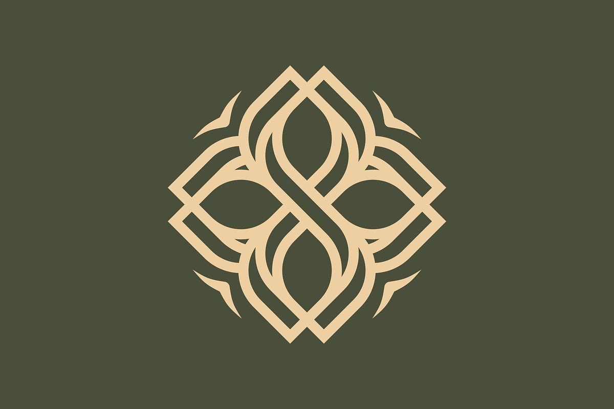 Ornamental Flower Line Art Logo, a Branding & Logo Template by Buqancreative (Photo 2 of 4)