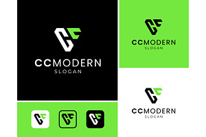 Letter CC Triangle Geometric Logo, a Branding & Logo Template by ika trisiana
