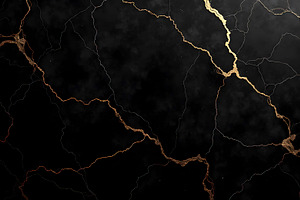 Luxury Black Marble Veins with Gold, a Photo by LOGOCREATIVE