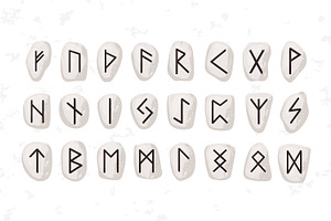 Elder Futhark Runes Alphabet