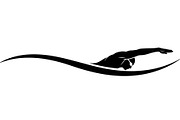 Swimming Sport Silhouette Vector Bun, an Illustration by jahid234 (Thumbnail 6 of 51)