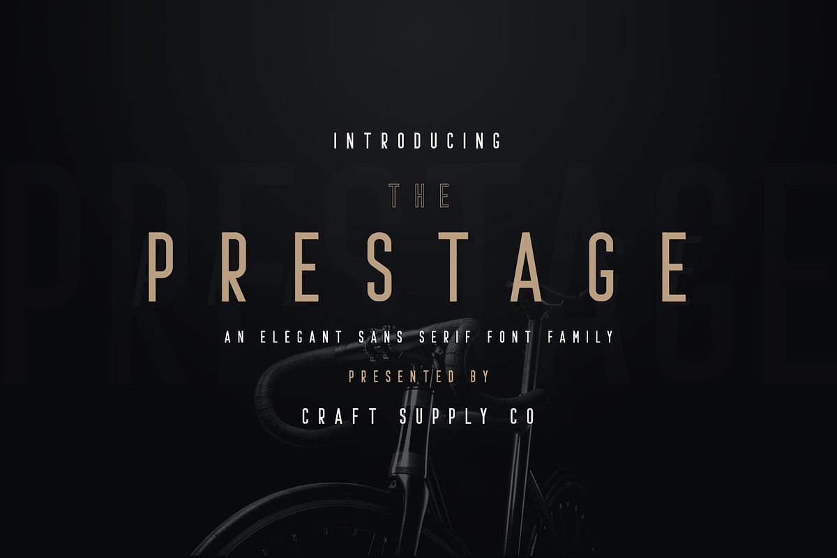 Prestage Font Family, a Sans Serif Font by Craft Supply Co. (Photo 10 of 10)