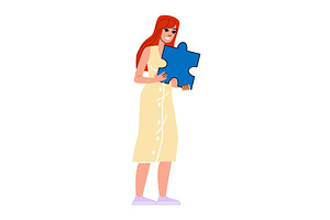 Businesswoman holding big blue, a Person Illustration by pikepicture