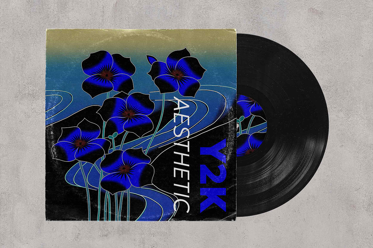 Vinyl Record Cover Mockup, a Packaging Mockup by BORT GRAPHIC (Photo 4 of 7)