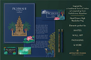 Pichwai PNG Elements & Patterns, an Illustration by Artifactory Studios (Thumbnail 2 of 9)