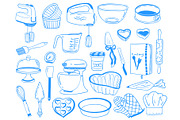 Baking Tools Line art, a Work Illustration by Carpet Tapete Pretzel (Thumbnail 2 of 5)