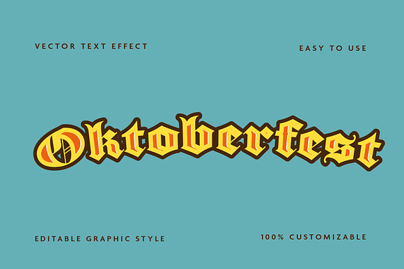 Oktoberfest Vintage Text Effect
