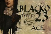 Blacko 23, a Blackletter Font by Misprinted Type (Thumbnail 1 of 5)