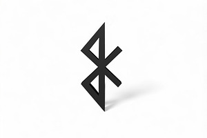 Bluetooth icon - 3d papercraft, a Print Template by PAPER amaze