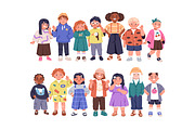 Diverse kids with appearance feature, a Person Illustration by Good Studio (Thumbnail 2 of 3)