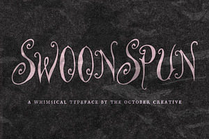 Swoonspun Swirly Display Font