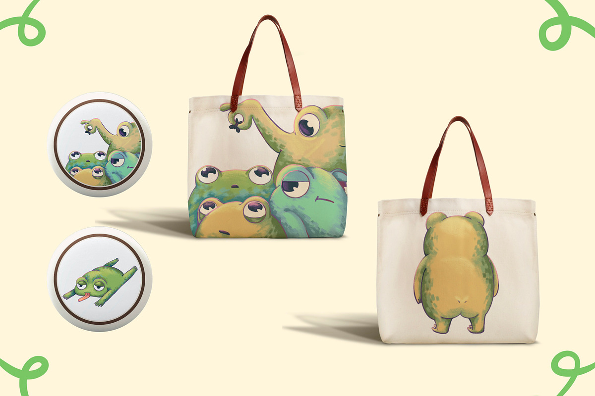 Cute Frogs, an Animal Illustration by kaplaniha (Photo 5 of 5)