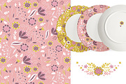 Vintage seamless floral patterns, a Pattern Graphic by Jermolina Mockups (Thumbnail 7 of 8)