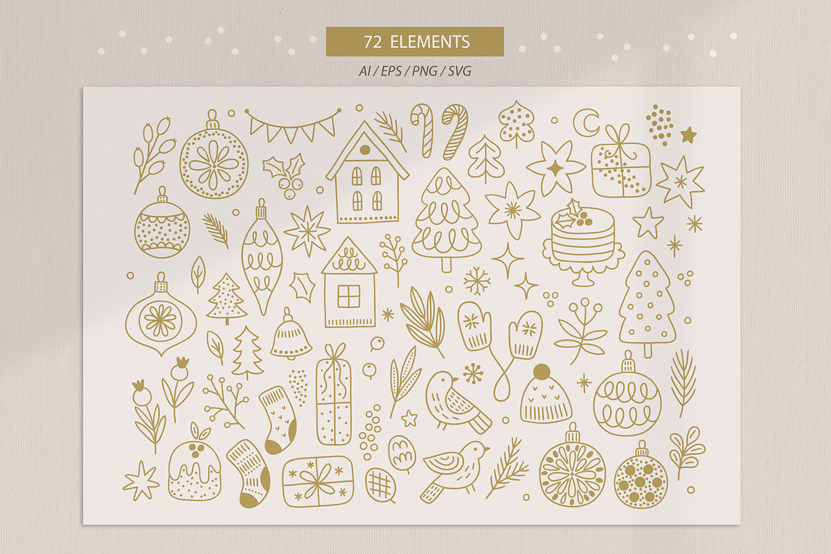 Tender Christmas Kit, a Seasonal Illustration by miumiu (Photo 5 of 15)