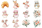 Sweets Cute Bakery Animals, an Illustration by CitraGraphics (Thumbnail 3 of 5)