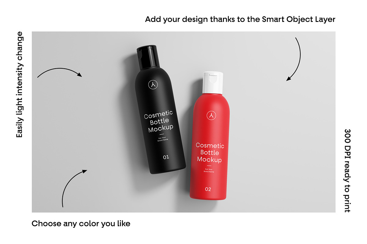 Cosmetic Packaging Bottle Mockups, a Pens & Pencil Mockup by MockupForest (Photo 3 of 11)