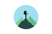 Mountain Explorer 12 Silhouette Set, an Object Graphic by yasushie (Thumbnail 13 of 13)