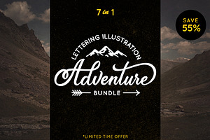 Adventure Lettering Designs Bundle