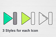 Arrows Vector Icon Set, an Icon by Krukowski Graphics (Thumbnail 2 of 6)