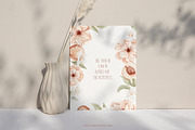 Floral Peaches watercolor flowers, an Illustration by Angele Kamp (Thumbnail 7 of 10)