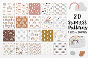 Rainbow poster pattern bundle, a Pattern Graphic by Piixypeach (Thumbnail 4 of 8)