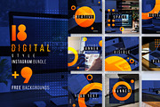 Digital Style Instagram Bundle, a Social Media Template by CONECT Market (Thumbnail 1 of 4)