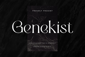 Genekist - Serif Font