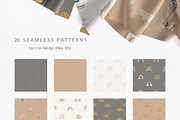 BOHO Rainbow clipart and patterns, an Object Illustration by polikarpovaart (Thumbnail 7 of 11)