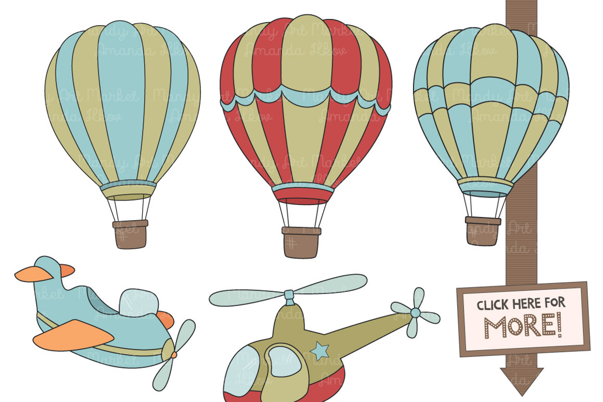 Transportation Clipart & Patterns, a Transportation Illustration by Amanda Ilkov (Photo 2 of 3)
