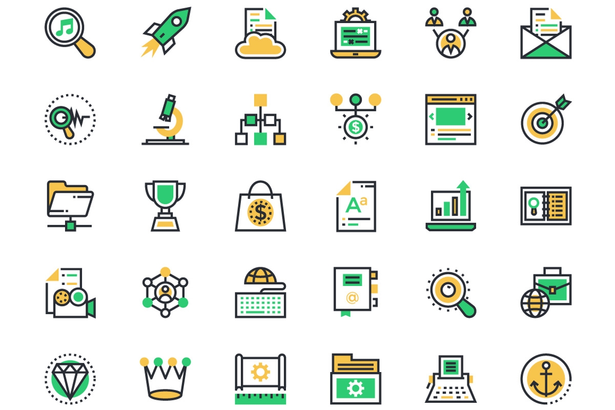 150+ SEO and Marketing Icons preview 6