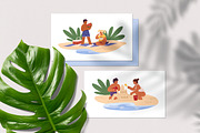 Happy kids on summer holidays set, a Person Illustration by Good Studio (Thumbnail 10 of 10)