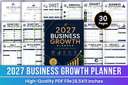 2027 Business Growth Planner KDP, a Stationery Template by Mustafiz (Thumbnail 1 of 4)