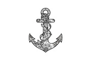 Ornamental Anchor Silhouette SVG, an Illustration by Designs_River (Thumbnail 5 of 31)