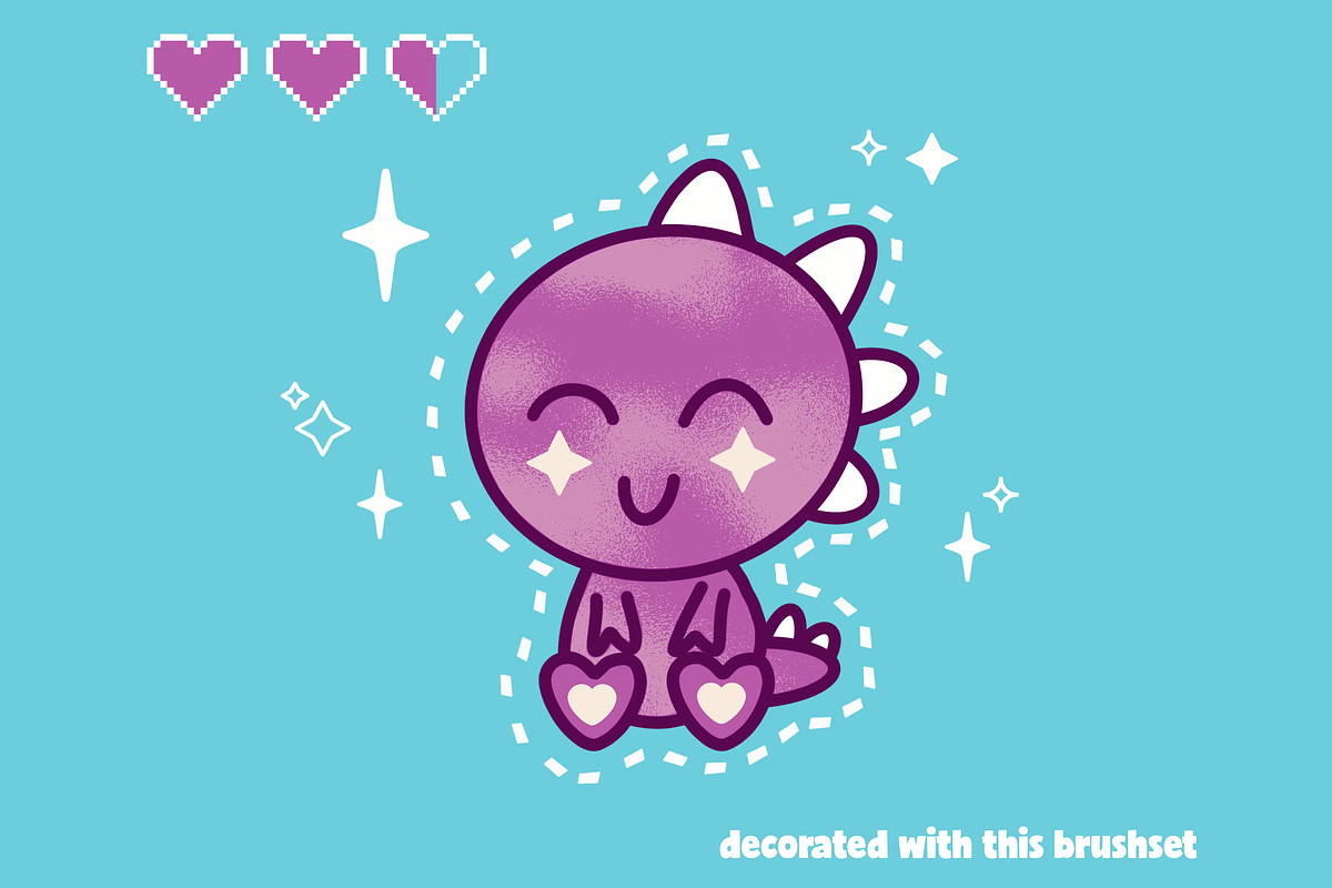 Kawaii Procreate Brushes Volume 2, a Brush Add-On by AnniaArt (Photo 3 of 7)