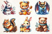 Woodland Cute Baby Animals Clipart, an Illustration by Dream Creation (Thumbnail 4 of 6)