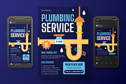 Plumbing Service Flyer Set, a Flyer Template by Annora Studio (Thumbnail 4 of 6)