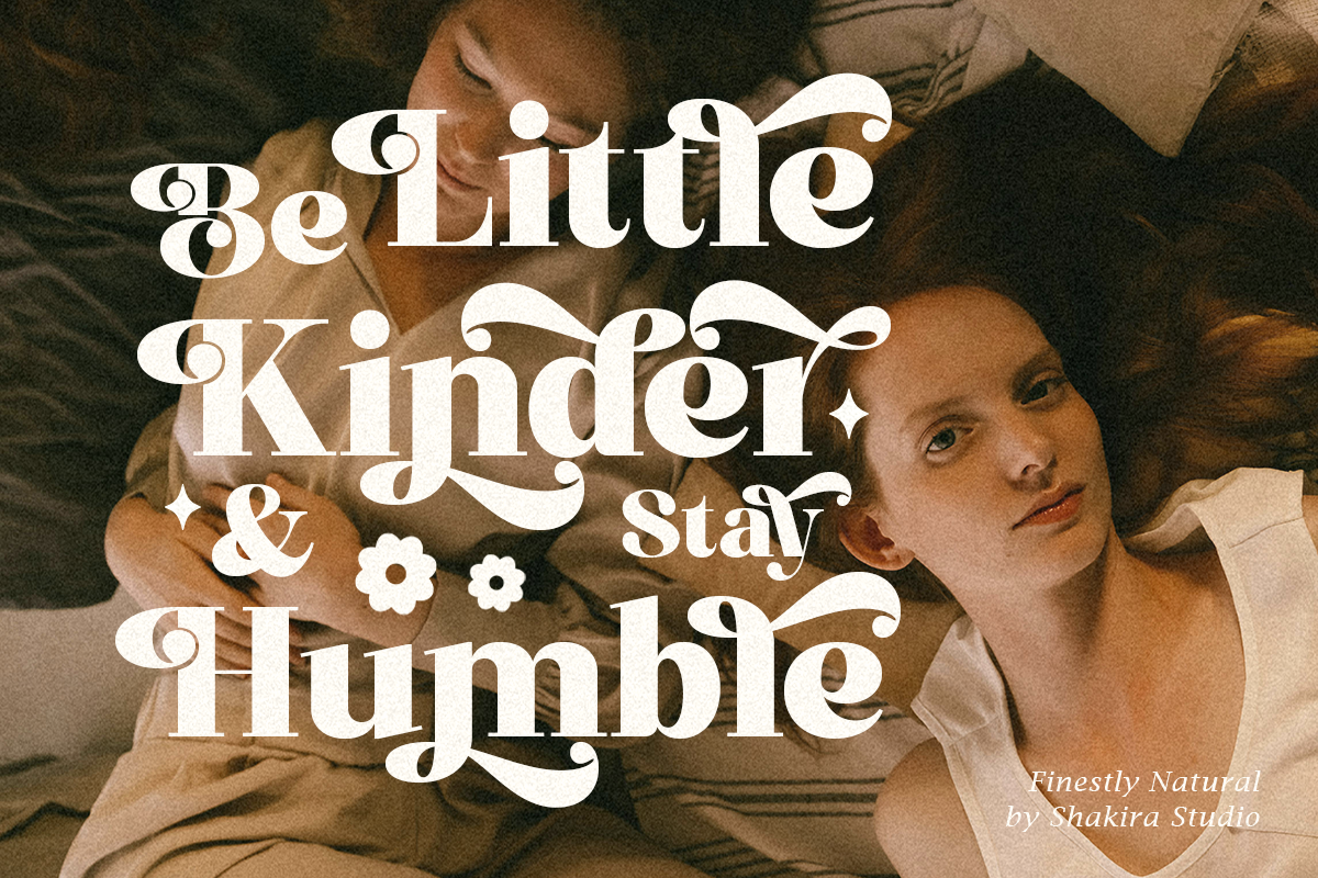 Finestly Natural - Retro Serif, a Serif Font by Shakira Studio (Photo 2 of 10)