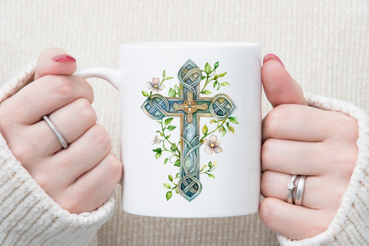 Watercolor Cute Celtic Clipart Bundl, an Illustration by Sublimation Artist (Photo 5 of 6)
