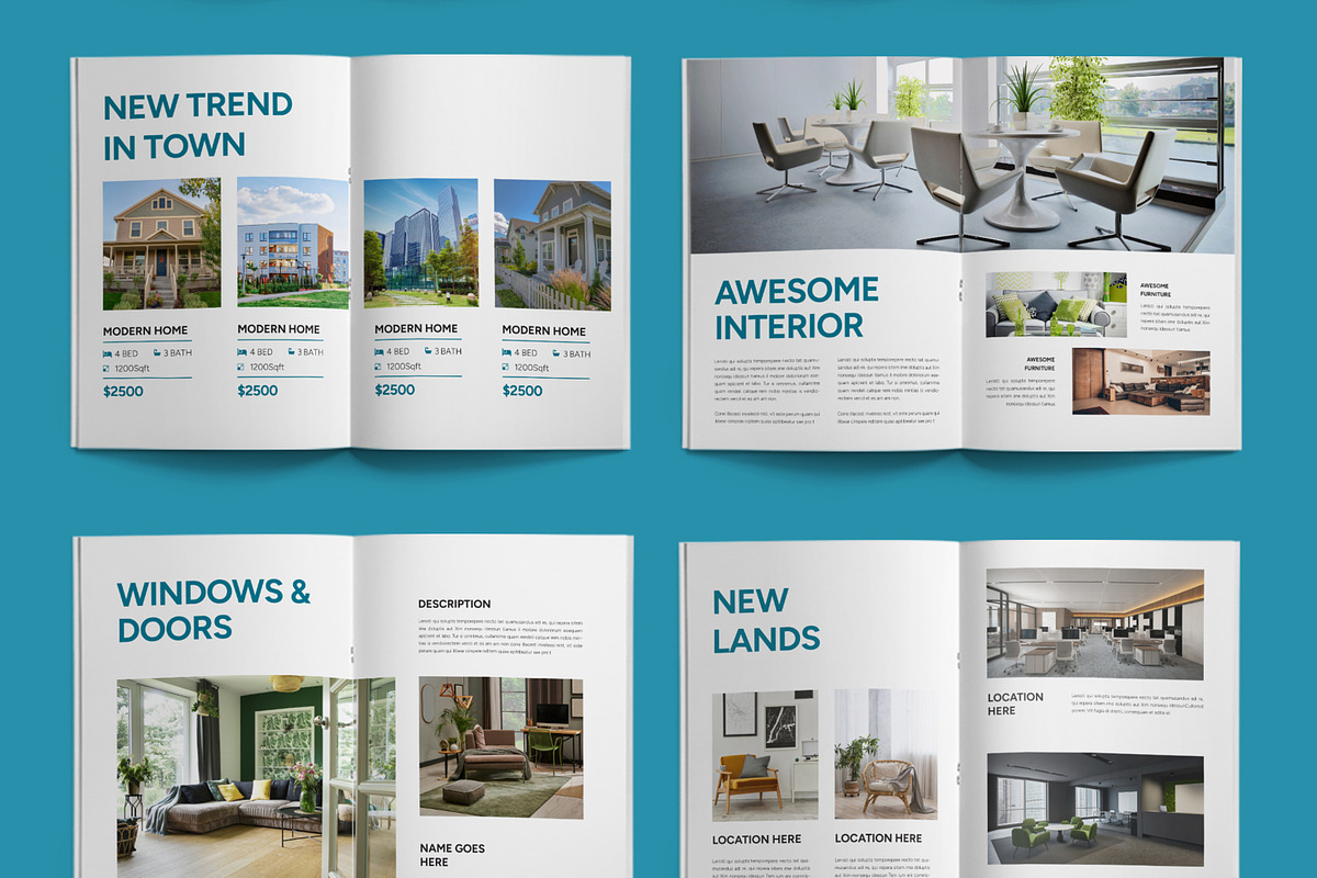 Real Estate Brochure Layout, a Brochure Template by ContestDesign (Photo 4 of 4)