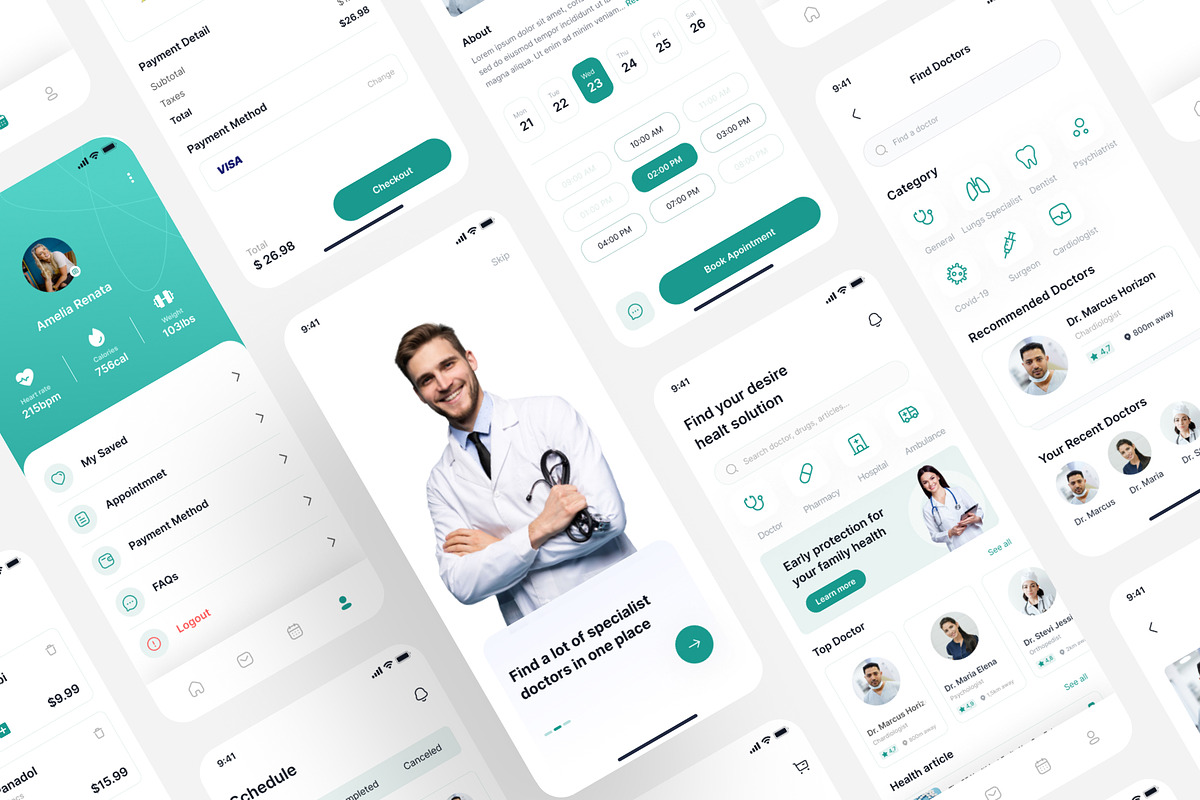 Medical App UI Design Kit