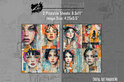 Mixed Media Girl, Lace Journal Pages, a Person Illustration by Digital Art Mahdiseño (Thumbnail 5 of 10)