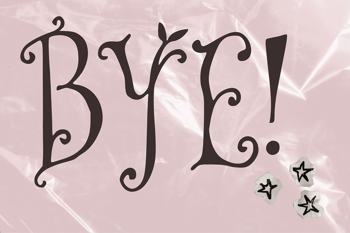 Garden Got In Tendril Display Font, a Handwritten Font by The October Creative (Photo 8 of 8)