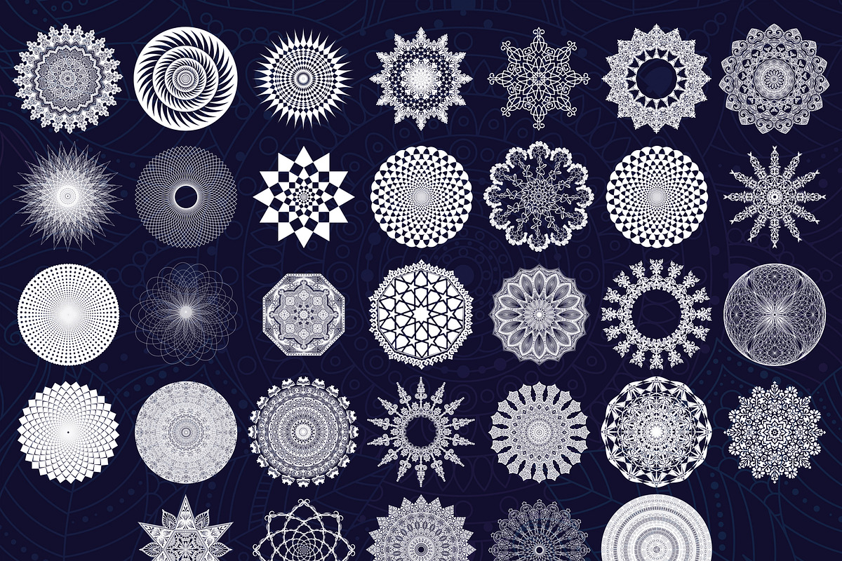 67 Procreate Mandala Stamps Mandalas, a Brush Add-On by Endete & Mazak brushes (Photo 3 of 5)