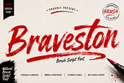 Braveston – Brush Script Font, a Script Font by cocodesign (Thumbnail 1 of 7)