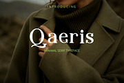 Qaeris Minimal Luxury Serif Typeface, a Serif Font by AN Productions (Thumbnail 1 of 7)