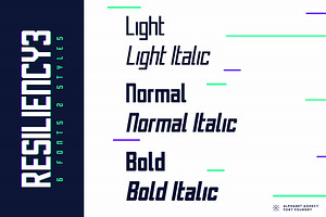 RESILIENCY FONT FAMILY