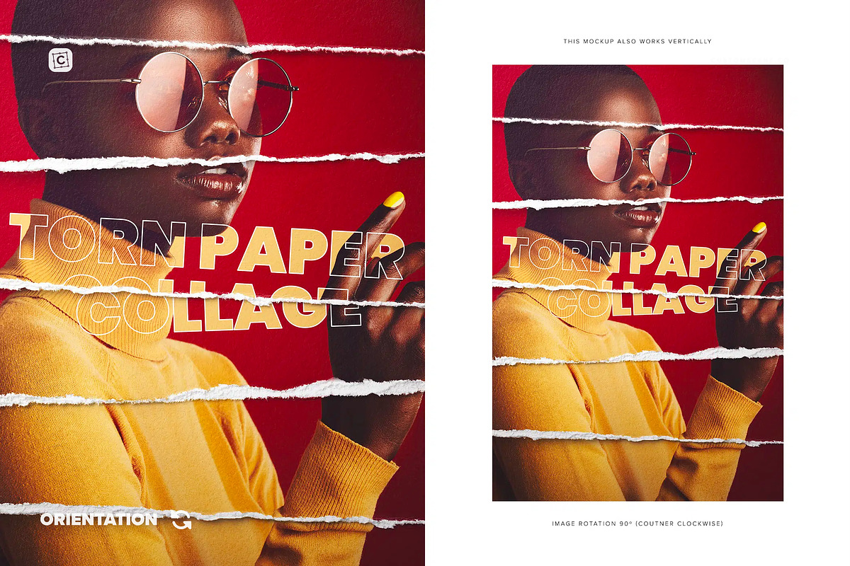 Torn Paper Collage Photo Effect, a Product Mockup by Custom Scene (Photo 8 of 10)