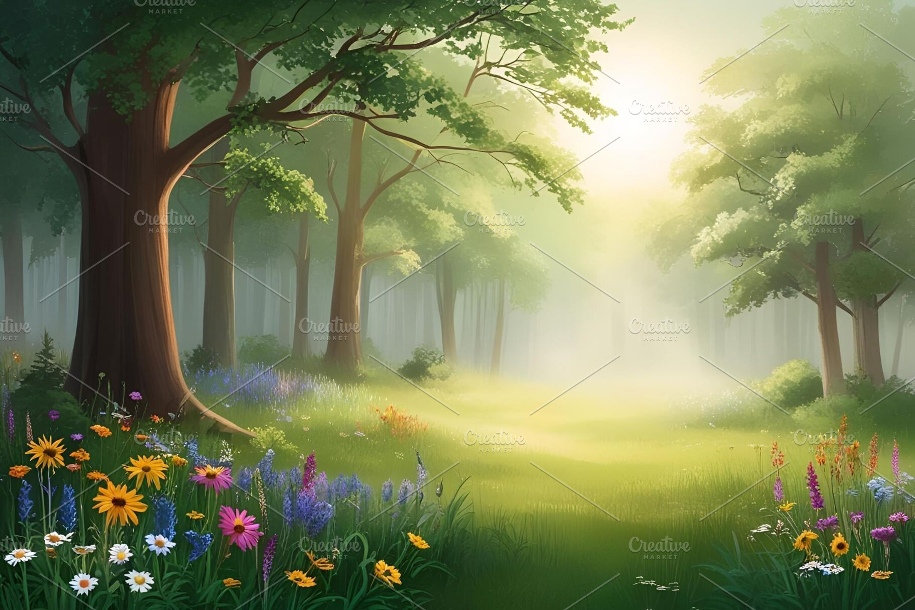 landscape forest, a Nature Photo by ComfortQ