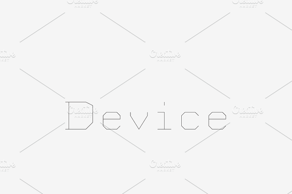 Device - Laser, Craft Cutter Font preview 6